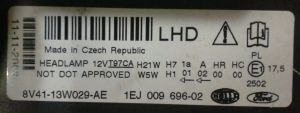 FORD KUGA I SAG FAR 08-12 ORIJINAL CIKMA 8V4113W029AF