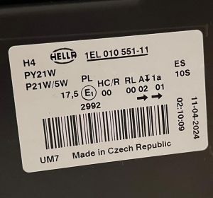 VOLKSWAGEN CADDY 3 SOL FAR 04-15 ORIJINAL SIFIR 1EL010551-111