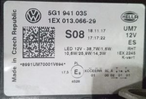 VOLKSWAGEN GOLF 7.5 XENON LED SOL FAR 16-20 ORIJIINAL CIKMA 5G1941035 1EX013066-29