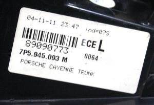 PORSCHE CAYENNE SOL IC STOP 10-14 ORIJINAL CIKMA 7P5945093M