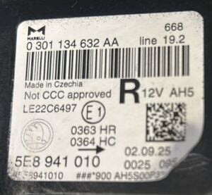 SKODA OCTAVIA 4 FULL LED SAG FAR 24- ORIJINAL SIFIR 5E8941010