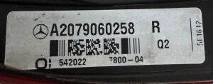 MERCEDES E CLASS C207 COUPE LED SAG DIS STOP 09-13 ORIJINAL CIKMA (SOKME HATASIZ) A2079060258