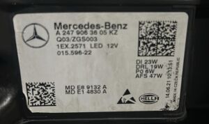 MERCEDES GLA CLASS W247 LED SAG FAR 19-23 ORIJINAL CIKMA A2479063605