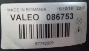 VOLKSWAGEN GOLF 4 SAG FAR 97-03 ORIJINAL SIFIR 1EL00770006 VALEO 086753