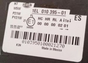 VOLKSWAGEN JETTA SOL FAR 10-14 ORIJINAL SIFIR 1EL010395-01