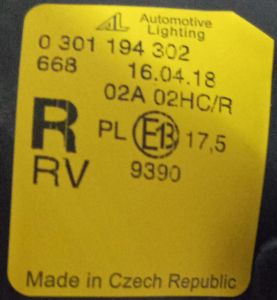 VOLKSWAGEN LUPO SAG FAR 98-05 ORIJINAL SIFIR 301194302