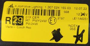 VOLKSWAGEN PASSAT CC XENON SAG FAR 12-15 ORIJINAL SIFIR 130702416503 LE11A6251 3C8941032H