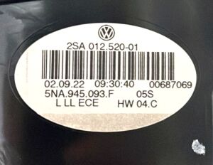 VOLKSWAGEN TIGUAN LED SOL IC STOP 18-23 ORIJINAL SIFIR 5NA945093F