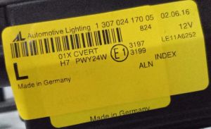 VOLKSWAGEN PASSAT CC XENON LED SOL FAR 12-15 ORIJINAL SIFIR 130702417005 LE11A6252