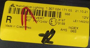 VOLKSWAGEN PASSAT CC XENON LED SAG FAR 12-15 ORIJINAL SIFIR 130702417105 3C8941754Q