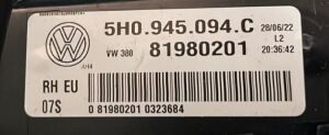VOLKSWAGEN GOLF 8 LED SAG IC STOP 20-25 ORIJINAL CIKMA 5H0945094C