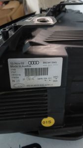 AUDI A4 B6 CABRIO SAG FAR 01-05 ORIJINAL CIKMA 8H0941004Q