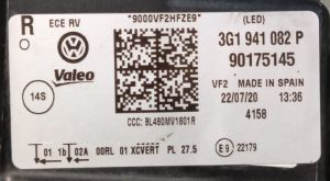 VOLKSWAGEN PASSAT B8 IQ LIGHT FULL LED SAG FAR 19-23 ORIJINAL CIKMA 3G1941082P 90175145