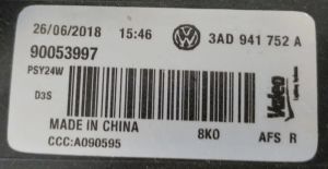 VOLKSWAGEN PASSAT B7 XENON LED SAG FAR 10-15 ORIJINAL CIKMA 3AB941752