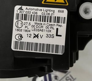 AUDI A4 B7 XENON SOL FAR 05-08 ORIJINAL SIFIR 1307022436 0301219271