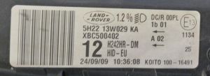 LAND ROVER DISCOVERY III L319 XENON SAG FAR 05-09 ORIJINAL CIKMA XBC500402 5H2213W029KA