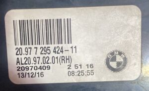 BMW 2 SERISI F22 F23 SAG STOP 16-20 ORIJINAL CIKMA 63217295424