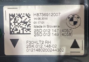 BMW 3 SERISI F30 LCI LED SAG IC STOP 16-18 ORIJINAL CIKMA 63217369120