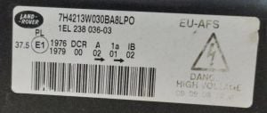 LAND ROVER RANGE ROVER III VOGUE L322 AFL XENON SOL FAR 02-12 ORIJINAL CIKMA 1EL238035-03 1EL238036-03