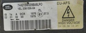 LAND ROVER RANGE ROVER III VOGUE L322 AFL XENON SAG FAR 02-12 ORIJINAL CIKMA 1EL238035-06 1EL238036-04