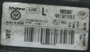 VOLKSWAGEN POLO 5 TRENDLINE SOL FAR 09-14 ORIJINAL CIKMA 89093887 6R1941015E