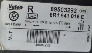 VOLKSWAGEN POLO 5 TRENDLINE SAG FAR 09-14 ORIJINAL CIKMA 89093890 6R1941016E