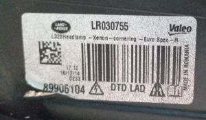 LAND ROVER RANGE ROVER SPORT L320 LED XENON SAG FAR 10-12 ORIJINAL CIKMA LR023551 LR030755