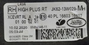 LAND ROVER RANGE ROVER SPORT L494 FULL LED SAG FAR 10-12 ORIJINAL CIKMA JK6213W029