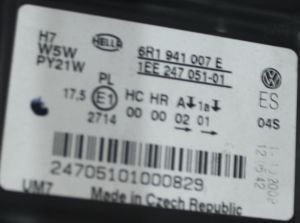 VOLKSWAGEN POLO 5 COMFORTLINE SOL FAR 09-14 ORIJINAL CIKMA 6R1941007E 1EE247051-01 1EE247051-09