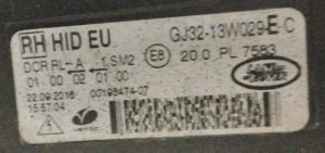 LAND ROVER RANGE ROVER EVOQUE L538 LED XENON SAG FAR 11-18 ORIJINAL CIKMA GJ3213W029E