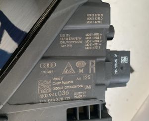 AUDI A6 C8 MATRIX FULL LED SAG FAR 20-24 ORIJINAL CIKMA 4K0941036 1ZX013378-02