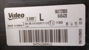VOLKSWAGEN SCIROCCO MAKYAJLI XENON LED SOL FAR 15-18 ORIJINAL SIFIR 045420 1K8941753K