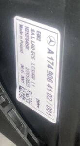 MERCEDES CLA CLASS W174 MULTIBEAM LED SOL FAR 25- ORIJINAL CIKMA A1749064201 (SIFIR AYARINDA TASIMA HATALI)