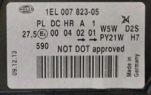 AUDI A6 C5 MAKYAJLI SOL FAR 97-05 ORIJINAL SIFIR 1EL007823-05 4B0941030N