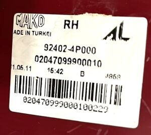 HYUNDAI I20 SAG STOP 08-12 ORIJINAL CIKMA 924024P000