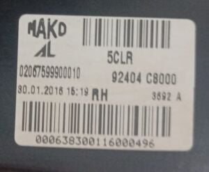 HYUNDAI I20 SAG IC STOP 15-17 ORIJINAL CIKMA 92404-C8000