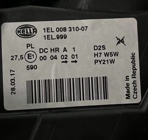 AUDI A6 C5 SOL FAR 97-05 ORIJINAL SIFIR 155923-00 LI 1EL008310-07