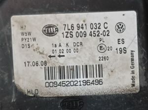 VOLKSWAGEN TOUAREQ MAKYAJLI XENON SAG FAR 10-18 ORIJINAL CIKMA 1ZS009452-08