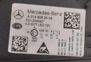 MERCEDES E CLASS W213 FULL LED SOL FAR 21-24 ORIJINAL CIKMA A2139062509