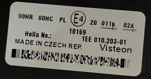 VOLKSWAGEN CADDY ELEKTRIKLI SOL FAR 04-10 ORIJINAL SIFIR 1EE010203-01