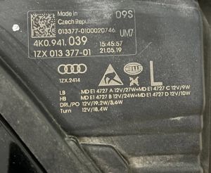 AUDI A6 C8 MATRIX FULL LED SOL FAR 18-20 ORIJINAL CIKMA 4K0941039 1ZX013377-01