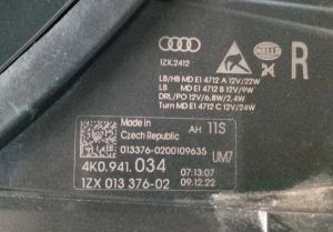 AUDI A6 C8 SAG FAR 18-23 ORIJINAL CIKMA 1ZX013376-02 4K0941034