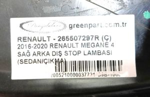 RENAULT MEGANE 4 SAG DIS STOP 16-24 ORIJINAL CIKMA 265507297R