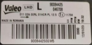 VOLKSWAGEN TRANSPORTER T7 SOL FAR 15-19 ORIJINAL SIFIR  046708 7E1941015AD