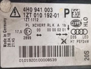 AUDI A8 D2 SOL FAR 10-14 ORIJINAL CIKMA 1ZT010192-01 4H0941003AT