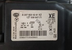 MERCEDES E CLASS W207 SOL FAR 09-17 ORIJINAL CIKMA A2078204361 A2078204461