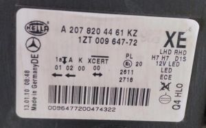 MERCEDES E CLASS W207 SAG FAR 09-17 ORIJINAL CIKMA A2078204461