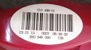 AUDI A1 LED SOL DIS STOP 10-15 ORIJINAL CIKMA 8X0945093