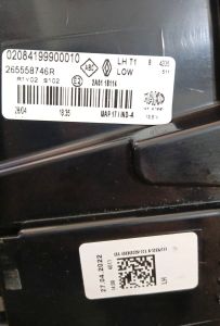 RENAULT CAPTUR 2 SOL DIS STOP 20-24 ORIJINAL SIFIR 265558746R