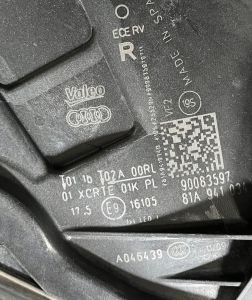 AUDI Q2 FULL LED SAG FAR 16-20 ORIJINAL CIKMA 90083597 81A941034